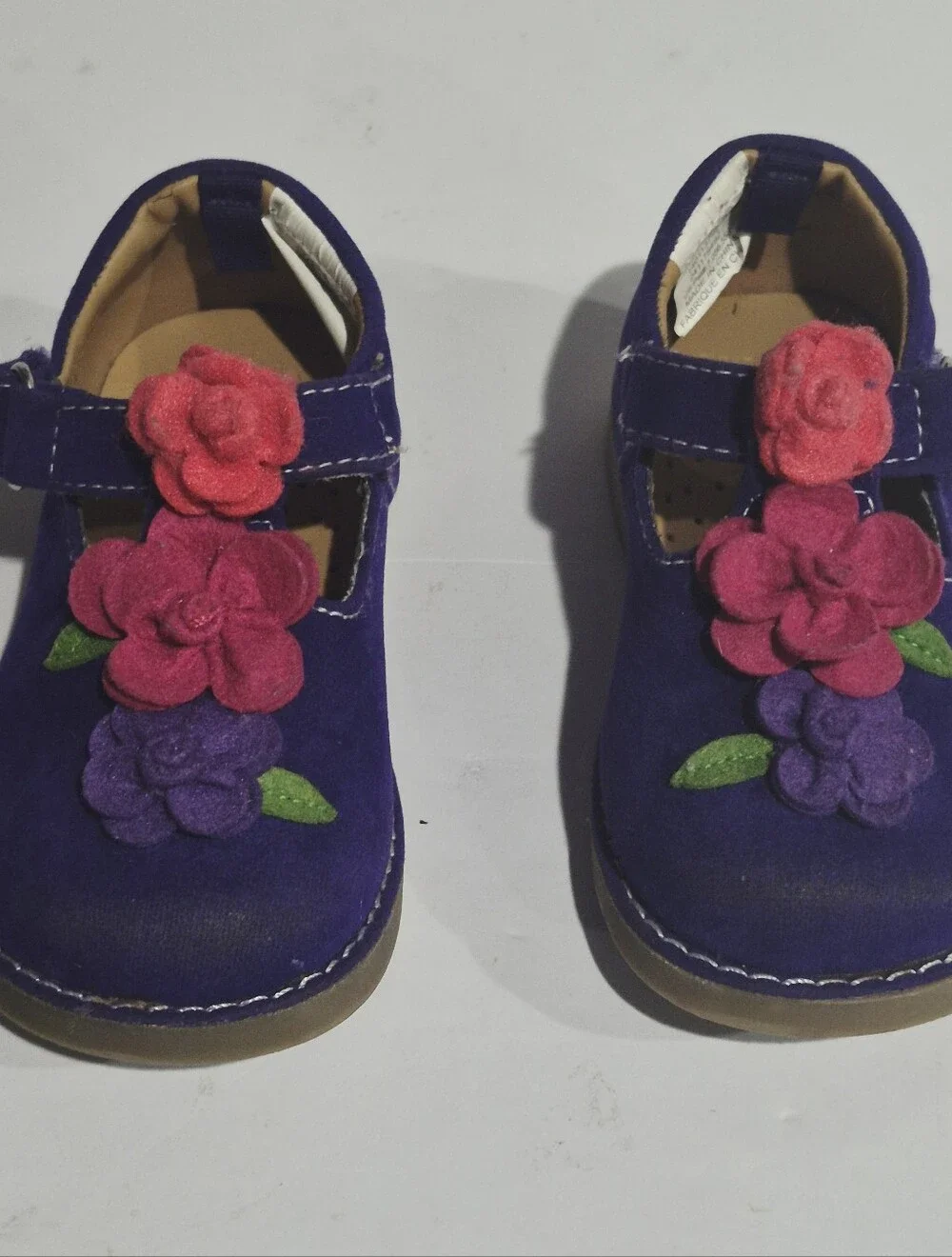 GYMBOREE Kids Purple Floral Mary Jane Shoes Size 6